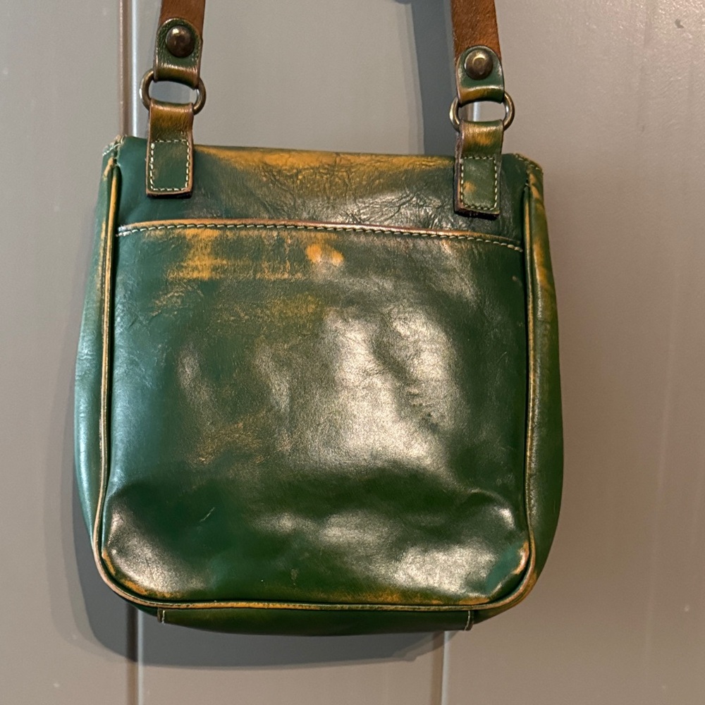 Patricia Nash Green Leather crossbody Bag - Picture 4 of 10